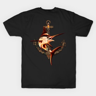 Awesome fantasy marlin with anchor T-Shirt
